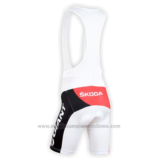 2015 Abbigliamento Ciclismo Giant Alpecin Rosso e Bianco Manica Corta e Salopette